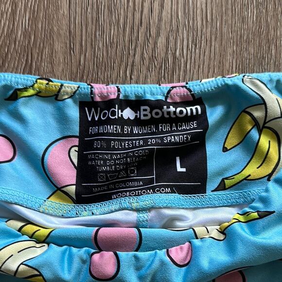 WOD Bottom Banana Polka Dot Printed Shorts Size Large Athletic Workout - Picture 2 of 4